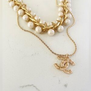 Luxury Gold Logo Upcycled Zipper Pull Necklace.